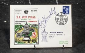 Football Autograph on First Day Cover F.A.Cup Final 1974 of Liverpool Legend Manager - Bill Shankly.