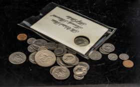 Misc Collection of American Coins - 1972 & 1971 Dollar Coins, Kennedy Memorial Half Dollar 1967,