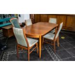 Farstrup Danish Extending Dining Table and Four Chairs in Teak,