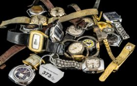 Collection of Twenty-Two Vintage Watches including Docker, Omax, Ingersoll, Smiths, Certina, Ruhla,