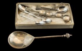 Five Silver Egg Spoons, hallmarked Birmingham, 1931,