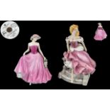 Two Porcelain Figures, comprising Coalport 'Perfect Rose' Limited Edition figure No.