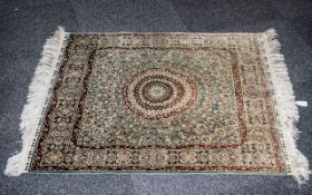 Turkish Woven Silk Hereke Carpet/ Prayer Rug of fine quality and no signs of wear,