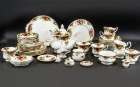 Royal Albert 'Old Country Roses' Dinner/Tea Service, comprising six x 6" plates, 6 x 8" plates,