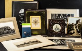 A Collection of Ephemera, to include early 20th Century family portraits, unmarked,