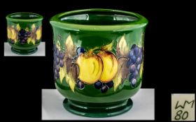 Walter Moorcroft Monogrammed - Hand Painted and Tube lined Jardiniere of Average Proportions.