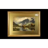 Edward H Thompson Original Watercolour 'Buttermere', signed to the bottom right by the artist.