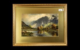 Edward H Thompson Original Watercolour 'Buttermere', signed to the bottom right by the artist.