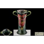 William Moorcroft Art Nouveau Signed Twin Handle Vase,