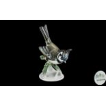 Rosenthal Superb Hand Painted Porcelain Bird Figure ' Bridled Titmouse ' 2910. Designer Heidenreich.