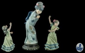 Lladro Figure Lolita Flamenco Dancer Girl Figurine.