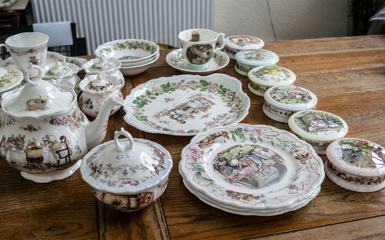 Quantity of Royal Doulton Brambly Hedge Porcelain, comprising Tea Pot, Milk Jug, Sugar Bowl, - Image 3 of 4