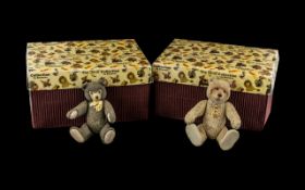 Pair of Steiff Resin Bears, in original boxes, from the Steiff Collection by Enesco,