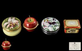Collection of Enamelled Boxes, including: Halcyon Days 2008 Collection by Susan Benjamin,