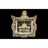 Jerusalem Souvenir: Mother of Pearl Decorated Glazed Wall Plaque depicting the Church of the Holy