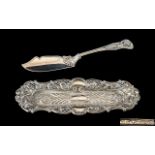 Victorian Period - Ladies Excellent Quality Sterling Silver Ornate Open-worked Dressing Table Pin
