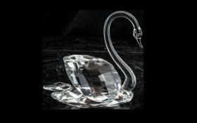 Swarovski Interest. A Large Swarovski Swan, In As New Condition. Measures Approx Inches High.