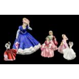 Royal Doulton Female Figures ( 6 ) In Total.