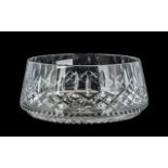 Large Waterford Glass Bowl for fruit/trifle, lovely cut glass design. Measures 8.5" diameter.