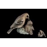 Bing and Grondahl - Early and Superb Quality Hand Painted Porcelain Bird Figure ' Sparrow '
