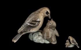 Bing and Grondahl - Early and Superb Quality Hand Painted Porcelain Bird Figure ' Sparrow '
