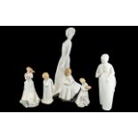 Royal Doulton Figures ( 6 ) In Total. Comprises 1/ Images ' Wistful ' Figure, 15 Inches High.