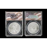 United States of America Mint and Sealed 2011 Silver Eagle One Dollar, 1 oz Fine Silver .