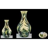 Moorcroft - Tubelined Ovoid Shaped Vase ' Lamia ' Design. Date 1995. Designer Rachel Bishop.