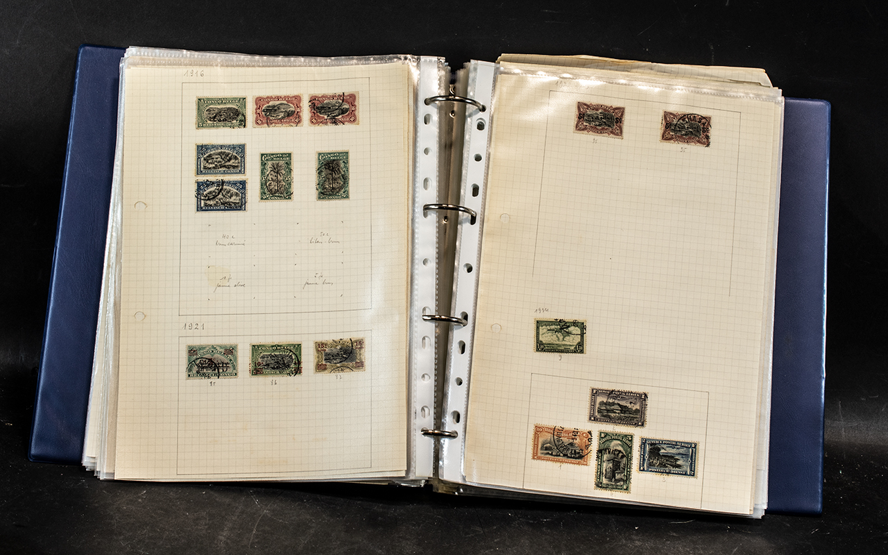 Stamps Interest Europe collection in album mainly Belgium from 1930's and Belgium Congo from