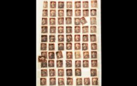 Stamp Interest - Stamp Album Containing 178 Used Queen Victoria Stamps,