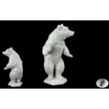 Rosenthal Handmade Porcelain Wild Animal Figure - Large ' Dancing White Bear ' Code 0741. c.1950's.