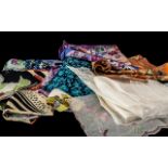 Lovely Collection of Scarves / Handkerchief / Various Sizes and Decoration,