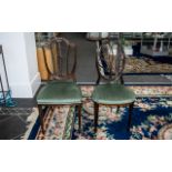 *WITHDRAWN* Two Elegant Edwardian Mahogany Salon Chairs with finely carved backs in the Sheraton