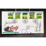 Golf Autograph on First Day Cover ' Golf ' Envelope, Signed by The Three Legends - Jack Nicklaus,