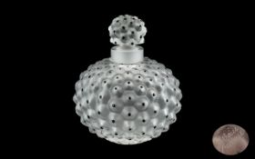 Lalique Paris - Signed Glass Scent Bottle and Stopper, Moulded In the Form of Berries,
