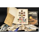 Stamp Interest - Stock Stamp Album, mixed stamps from the Commonwealth,