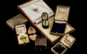 Collection of Antique Jewellery Boxes.