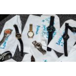 A Shoebox Containing a Collection of Fashion Watches, to include a ladies LED Kingsonic,