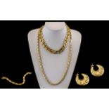 A Small Collection of Attractive and Superior Quality Gold Plated Jewellery. Comprises Necklaces,