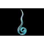 1960's / 1970's Murano Impressive Spiral Design Glass Sculpture,