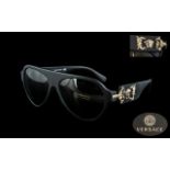 Ladies Versace Black Sunglasses In Case and Box. These Fabulous Sunglasses are of Top Quality,