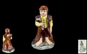 Royal Doulton Hand Painted Porcelain Figure - Middle Earth Series ' Bilbo ' HN2914. Designer D.