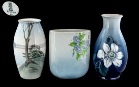 Bing & Grondahl Danish Porcelain, Art Nouveau Style Vase, No. 8527 - 245.