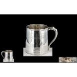 Georgian Period - Sterling Silver Christening Mug,