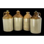 Four Stoneware Flagons -comprising three from The Botanical Beverages,