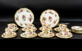 Beautiful Antique Vintage Hammersley 'Dresden Sprays' Tea Service, Pattern No.