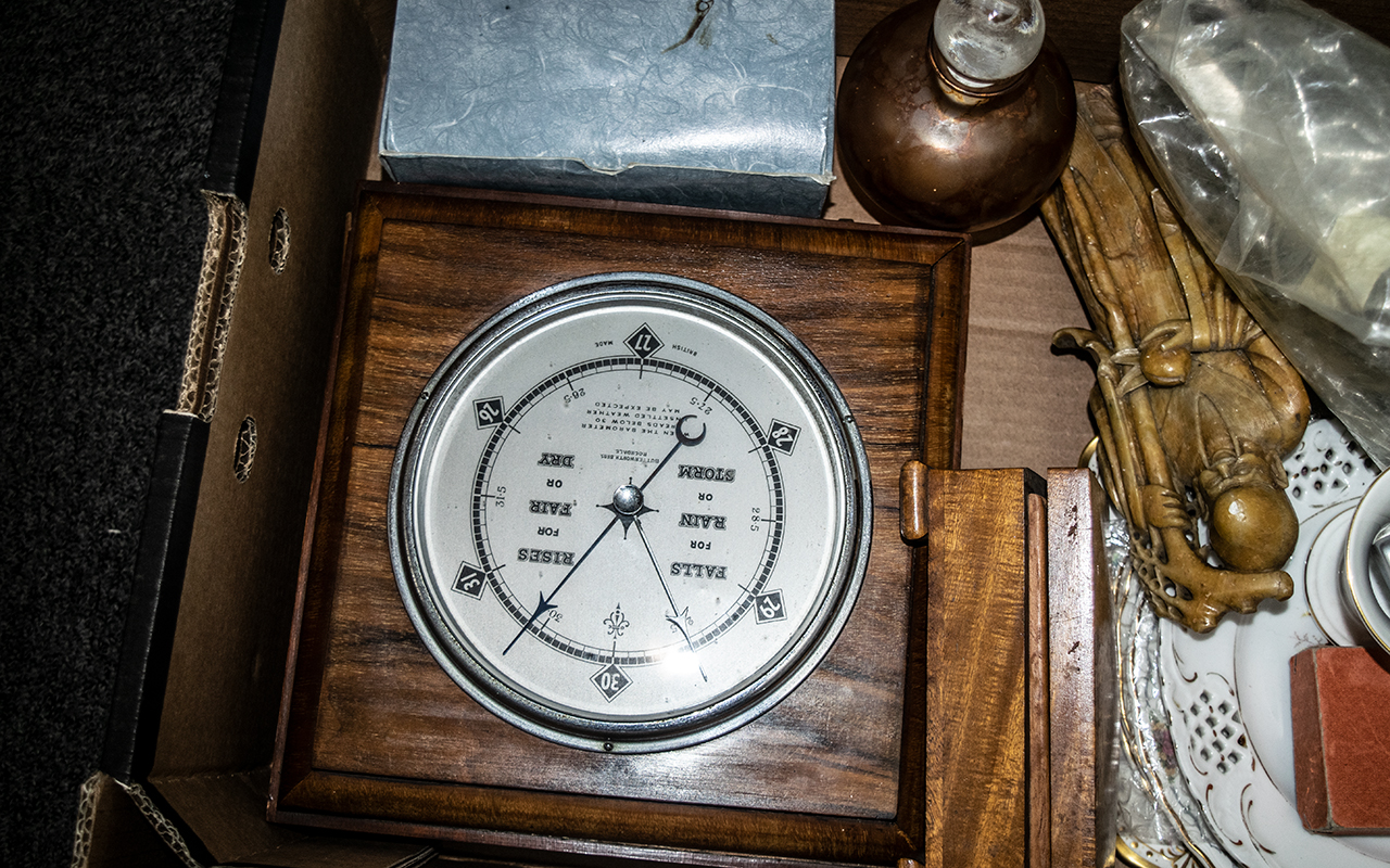 A Box of Miscellaneous, to include Three Royal Albert cabinet plates, a continental ribbon plate, - Image 3 of 3