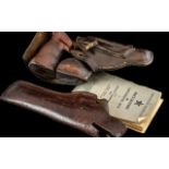 Vintage Russian Leather Gun Holster, with an 88/72 Python Radaro leather holster,