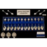 ' John Pinches ' London Ltd Edition Boxed Set of ( 12 ) Spoons.