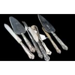 Eight Silver Hilted Cutlery Items